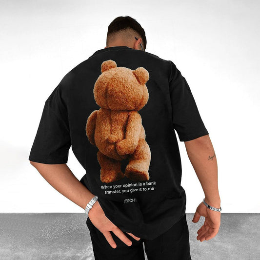 Bear Print Short Sleeve T-Shirt
