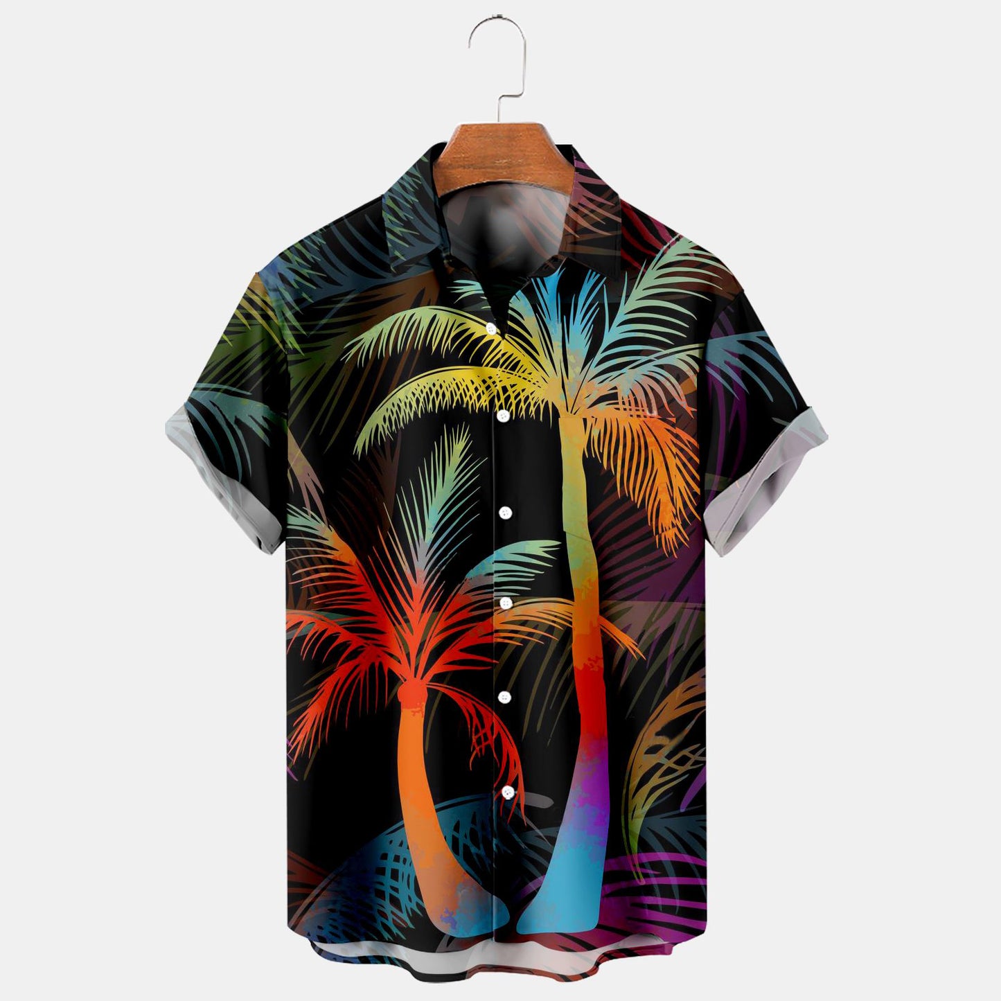 Vintage Palm Tree Casual Shirt