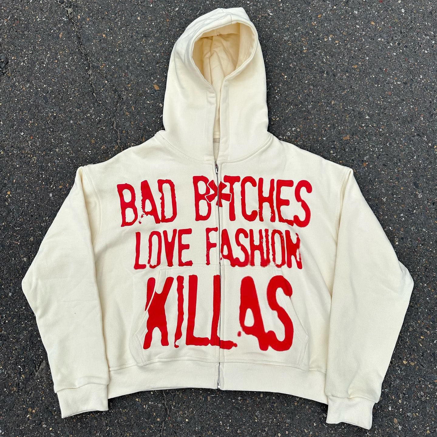 Bad Batches Love Fashion Killer Print Zipper Hoodies