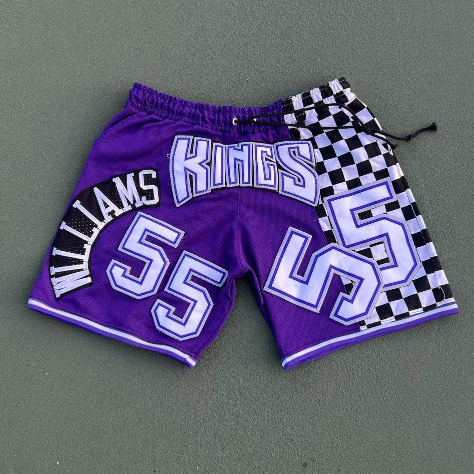 New size 55 casual street basketball plaid shorts