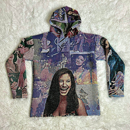 Hip hop fashion street pattern tapestry hoodie