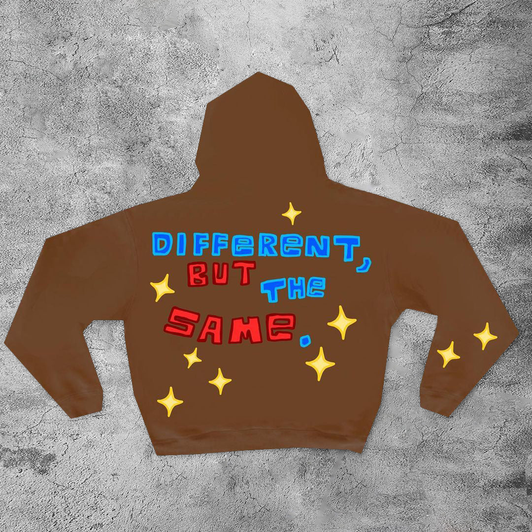 Different but the same street hoodie