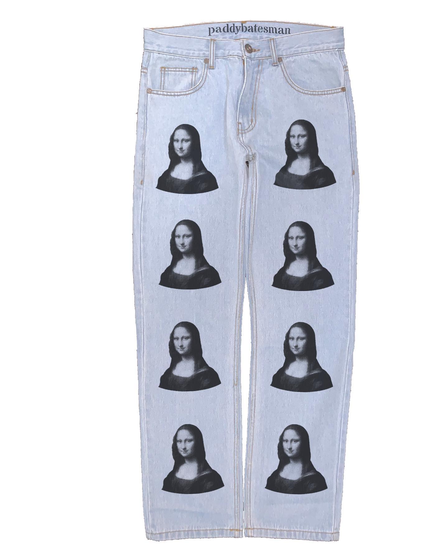Stylish personalized printed pattern jeans