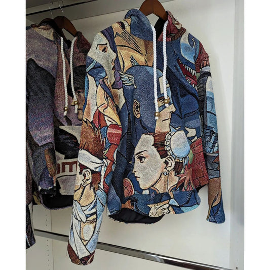 Cartoon trendy tapestry hoodie