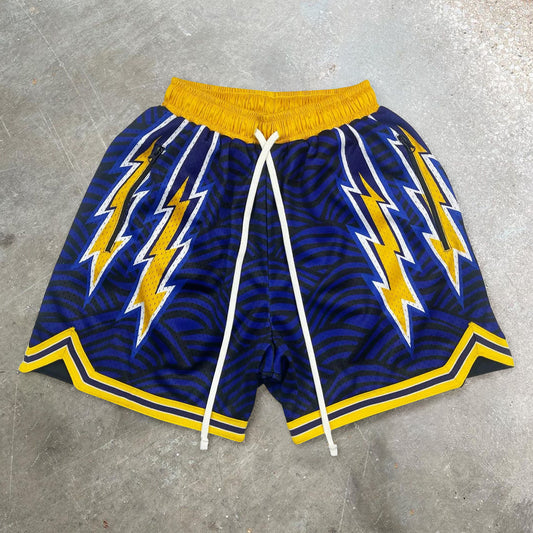 Lightning trendy mesh basketball shorts