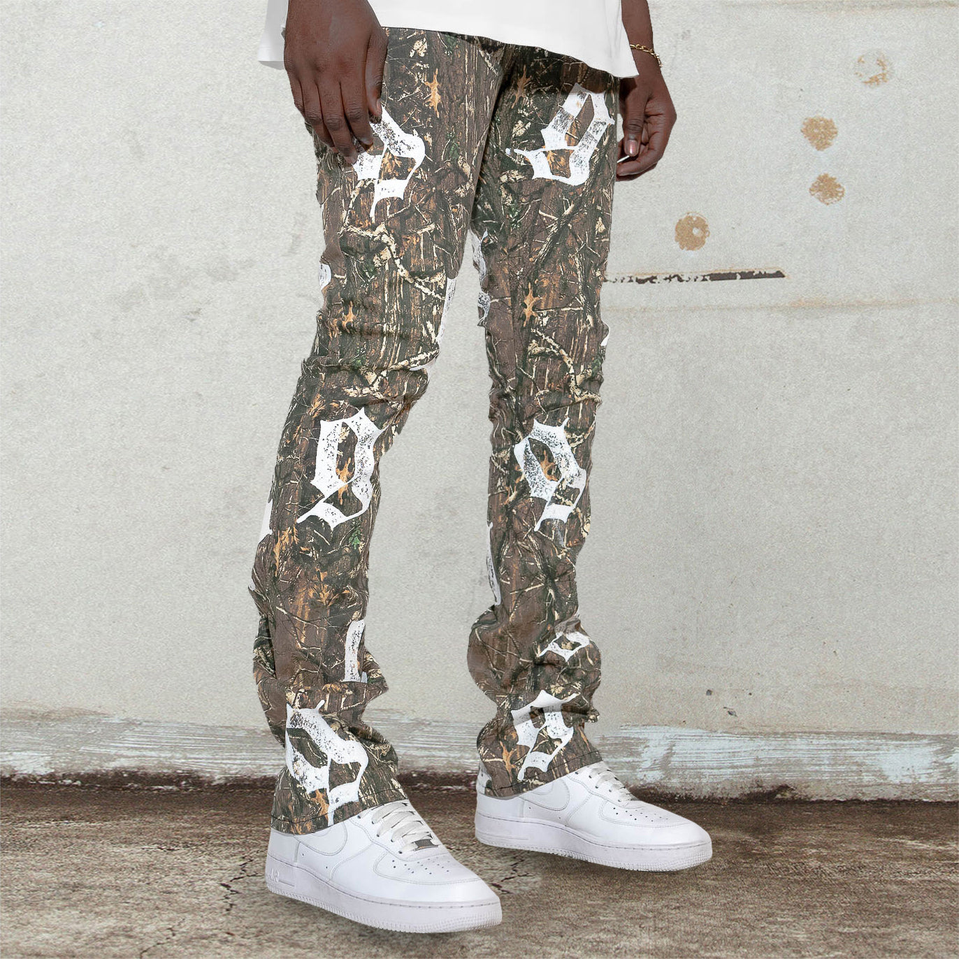 Trendy hip-hop fashion street jeans