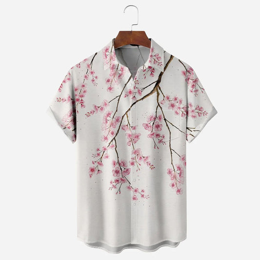 artistic cherry blossom shirt