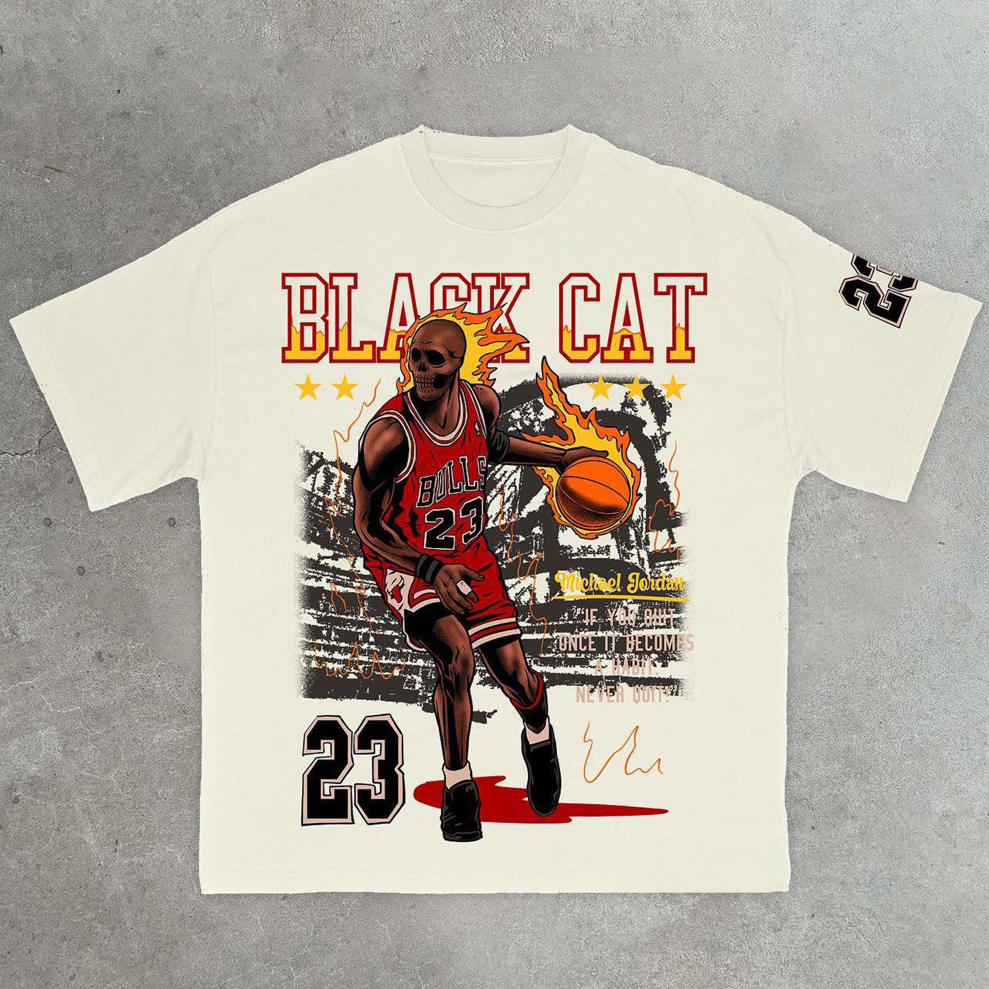 NO.23 Casual retro sports basketball T-shirt
