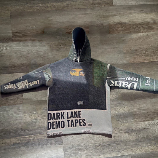 Dark Lane Demo Tapes Print Long Sleeve Tapestry Hoodies