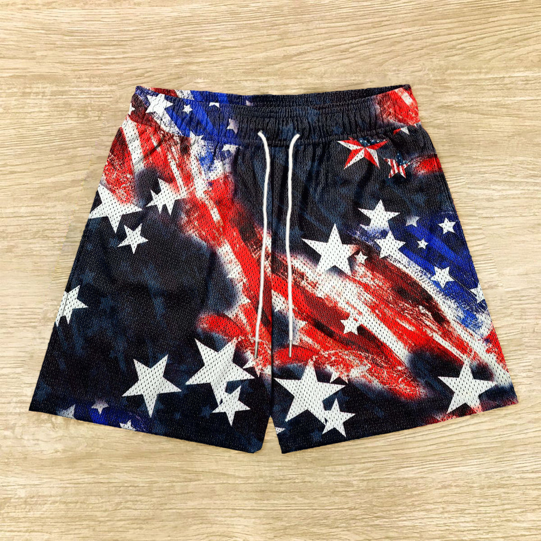 Get Through Independence Day Print Shorts in Style