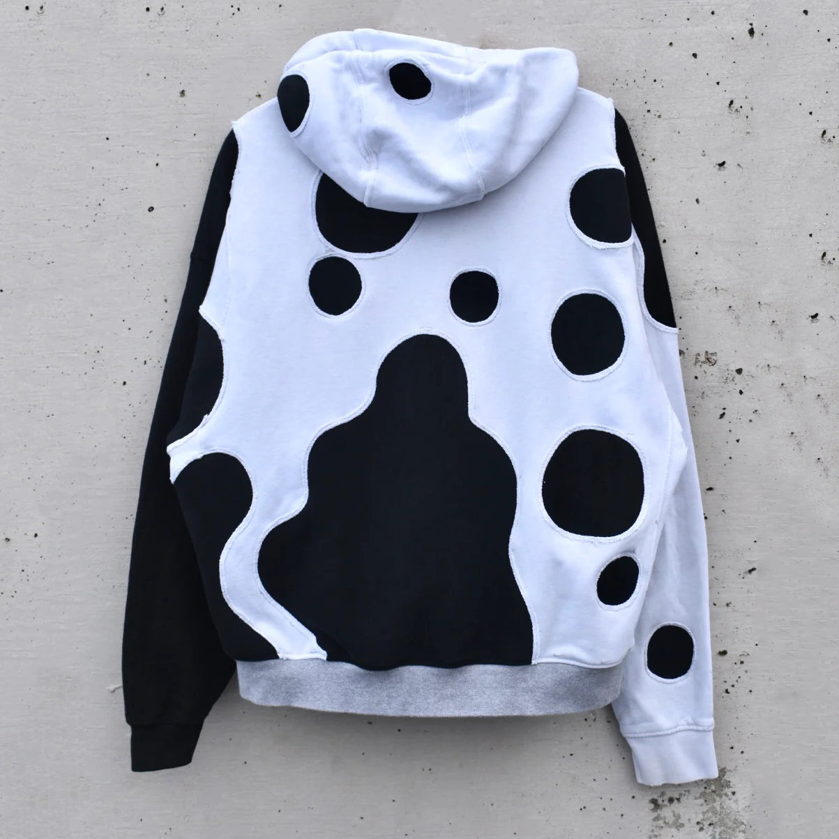 Smiley face patch hoodie