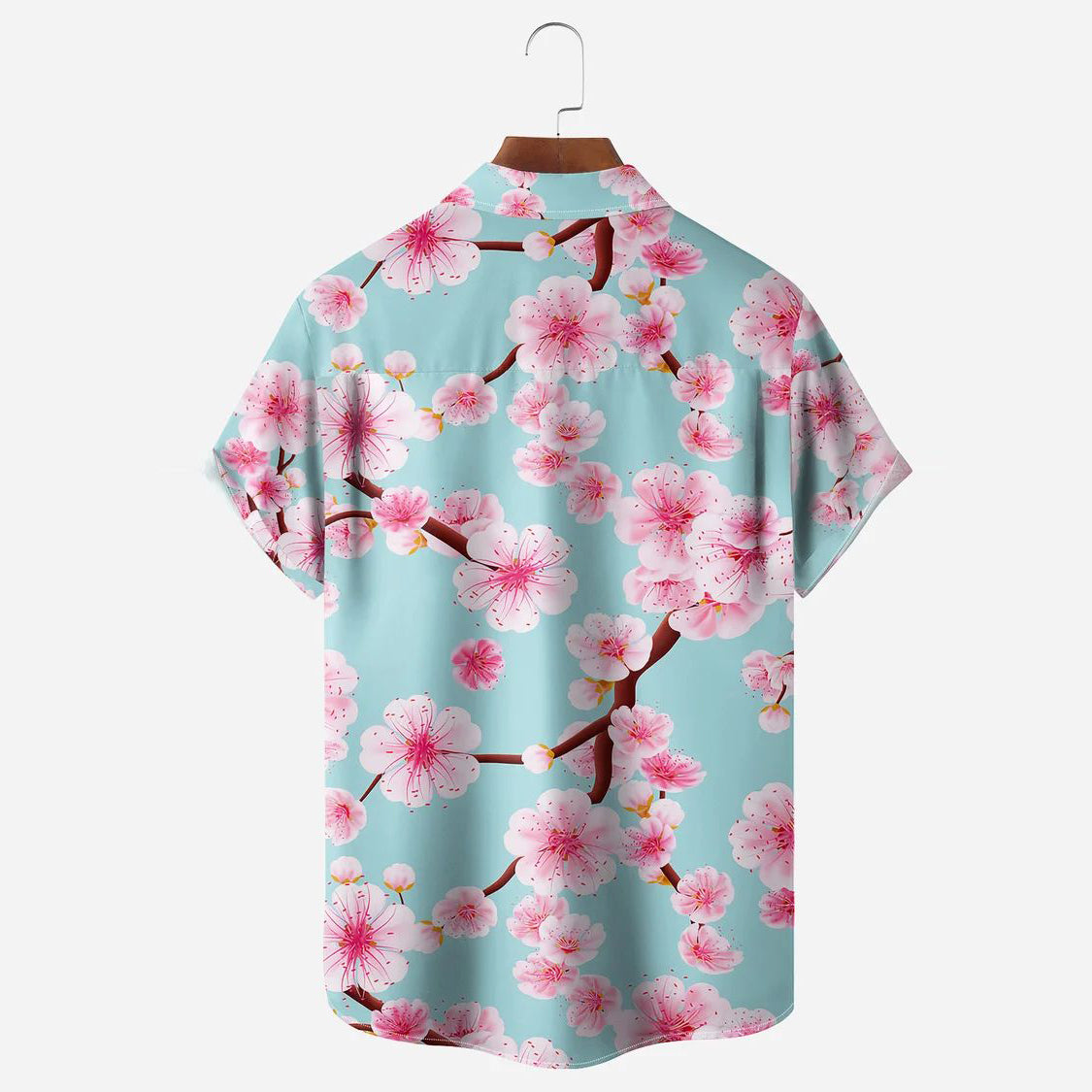 Fashion floral short-sleeved casual shirt