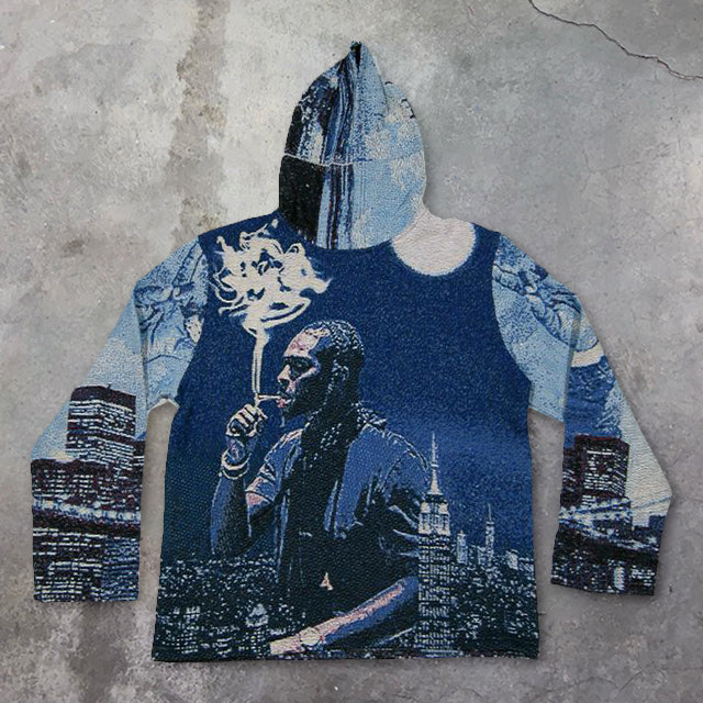 Street hip hop retro casual hoodie