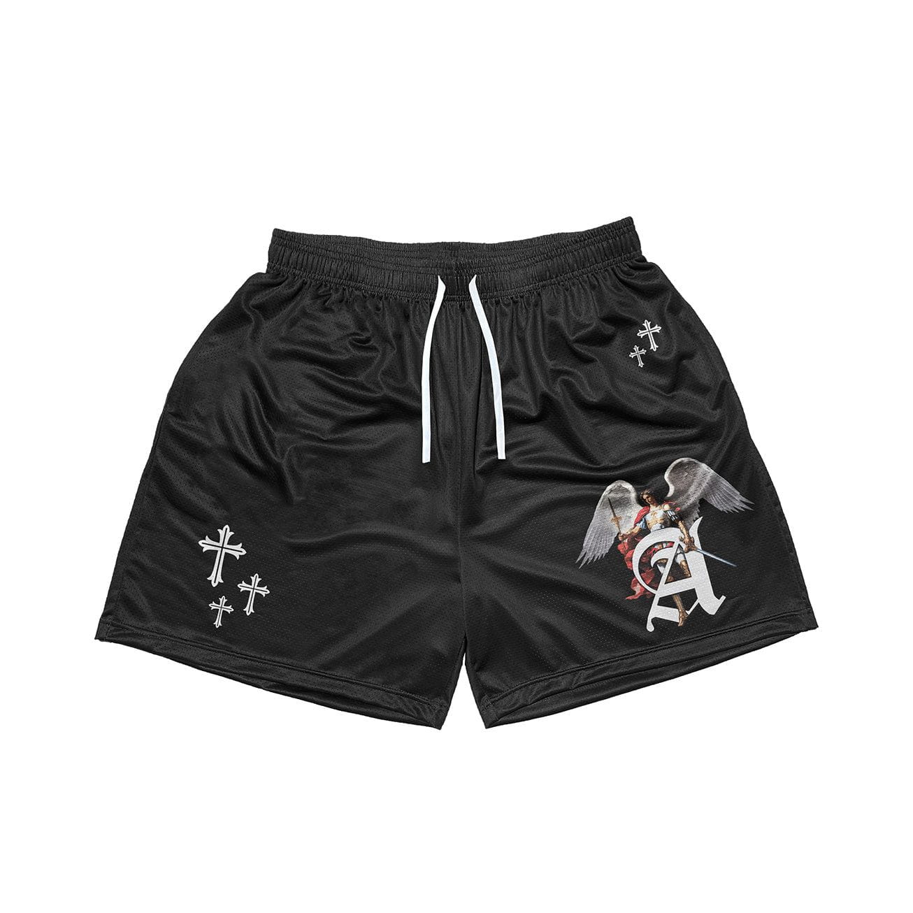 Stylish Retro Cross Angel Stretch Shorts