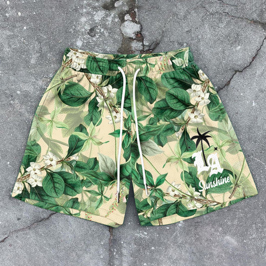 Tide brand Hawaii retro mesh shorts