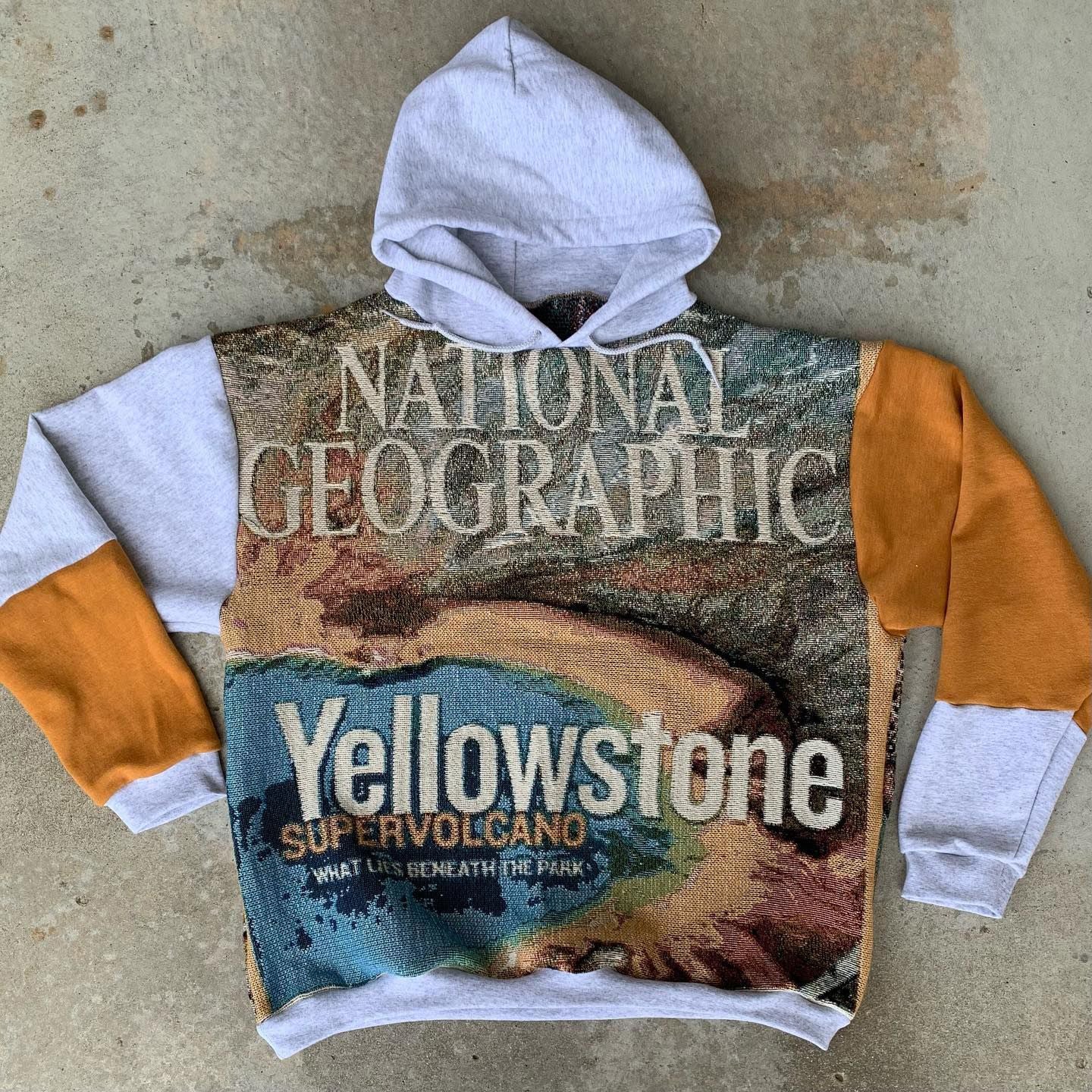 Yellowstone Print Long Sleeve Hoodies