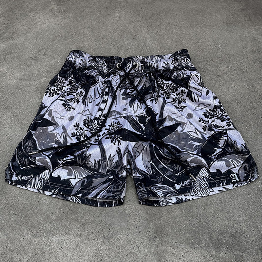 Fashionable casual printed stretch shorts