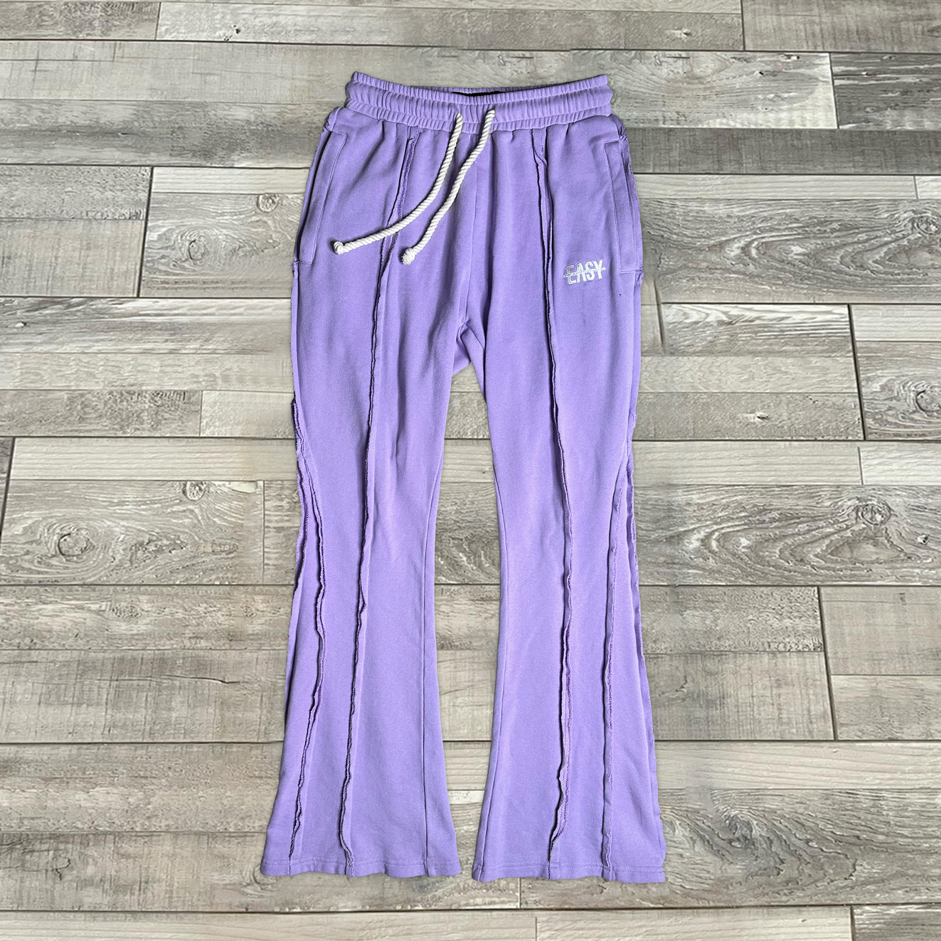 Casual retro paneled trousers