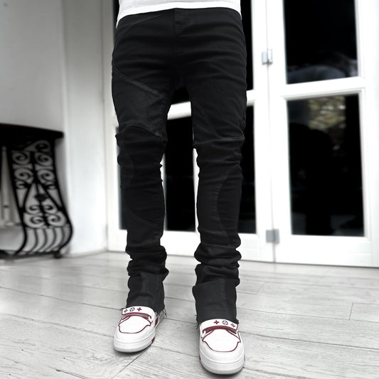 Fashionable solid color jeans