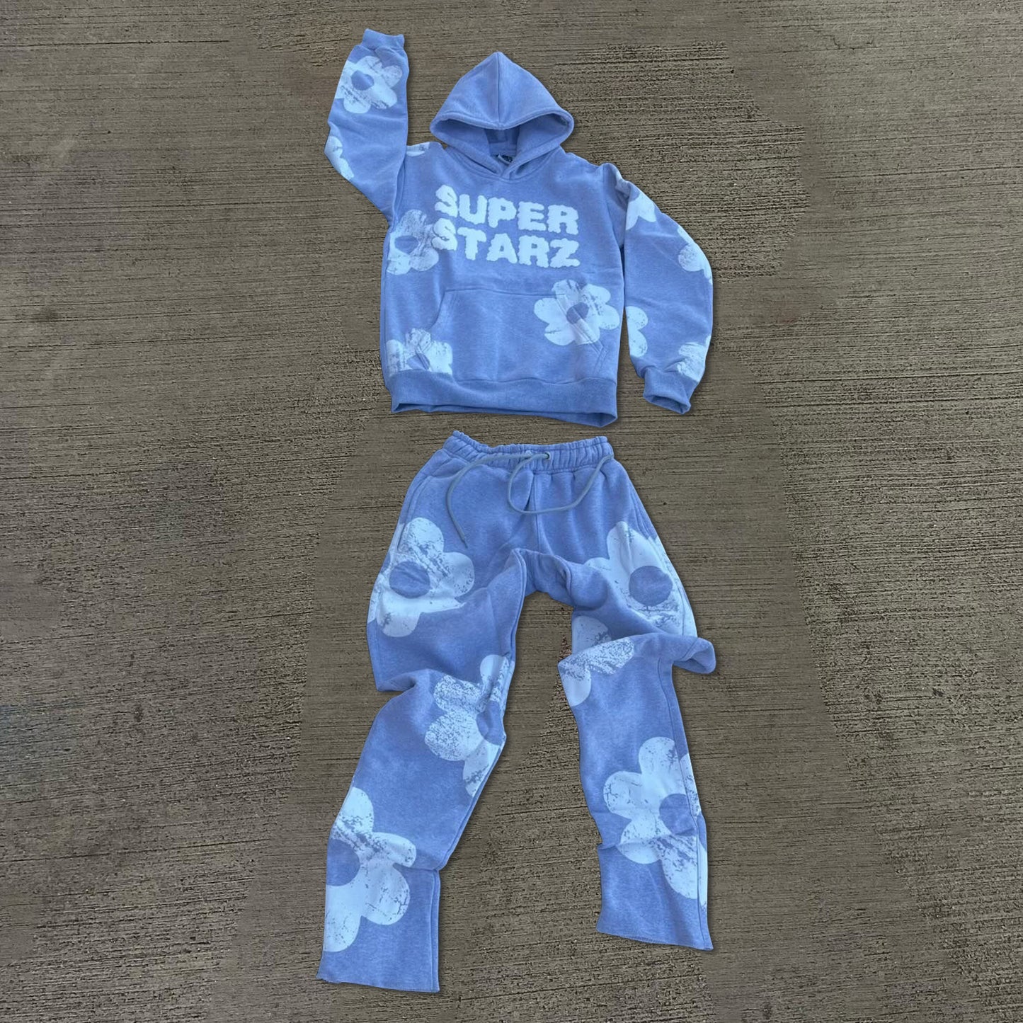 Casual printed sports suit