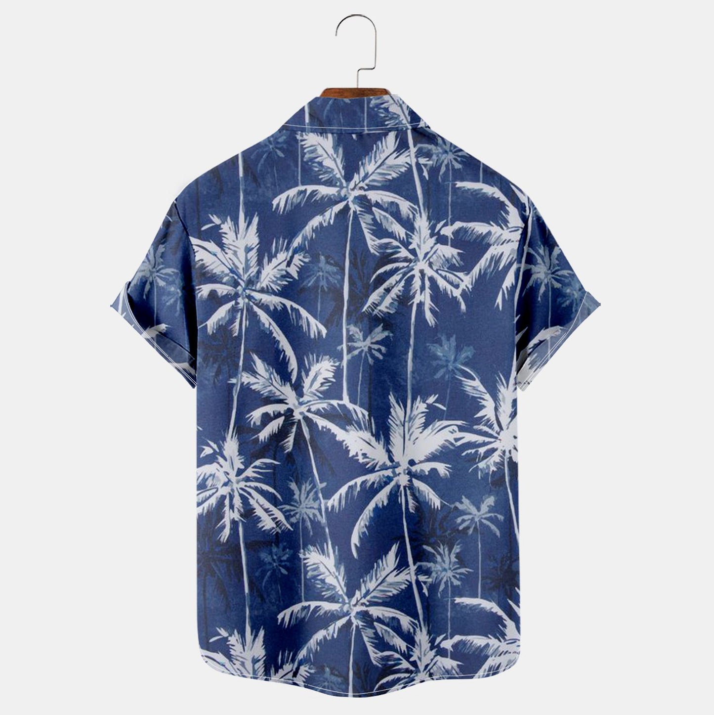palm tree print casual shirt