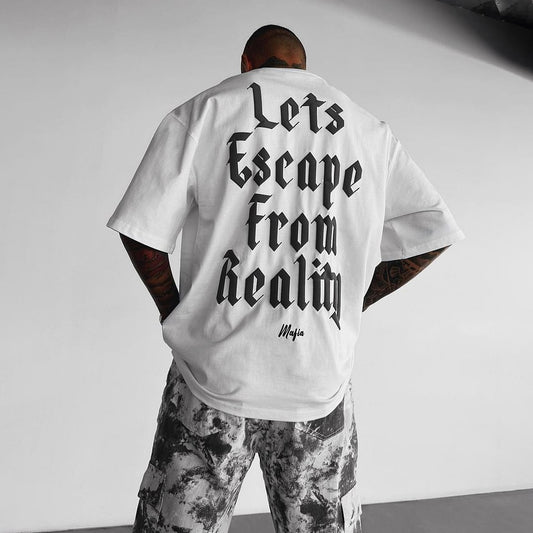 Let's Escape From Reality Print T-Shirt