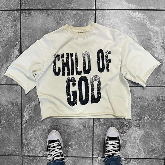 Child Of God Printed Three-quarter Sleeve T-shirt