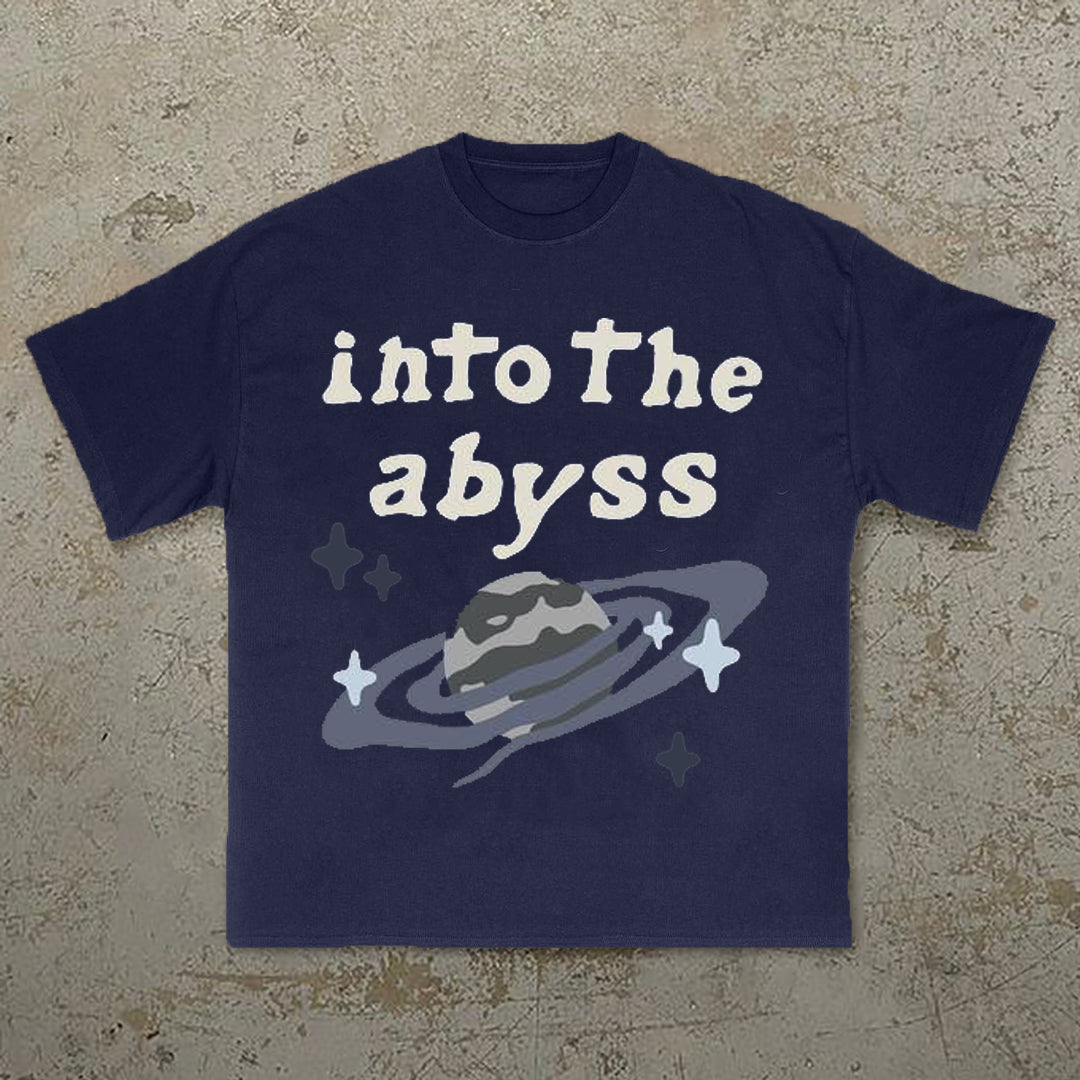 Into The Abyss Print Short Sleeve T-Shirt