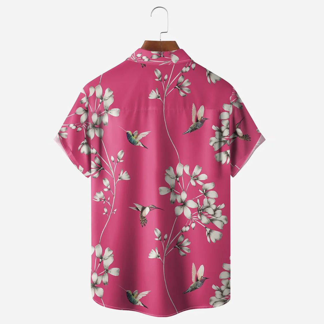 Artistic floral fashion short-sleeved shirt