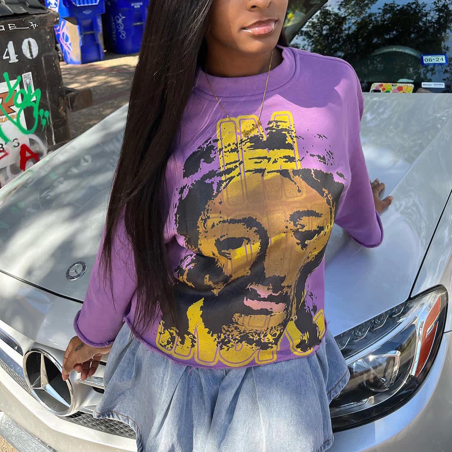 Jesus redemption print street sweatshirt