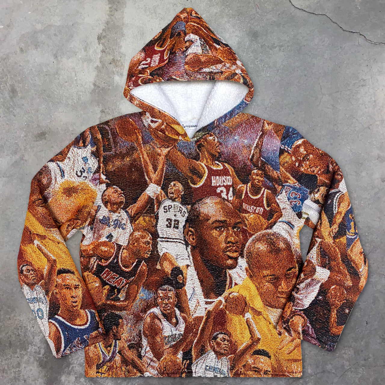 Basketball trendy retro casual hoodie