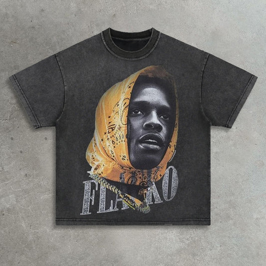 Rapper printed T-shirt