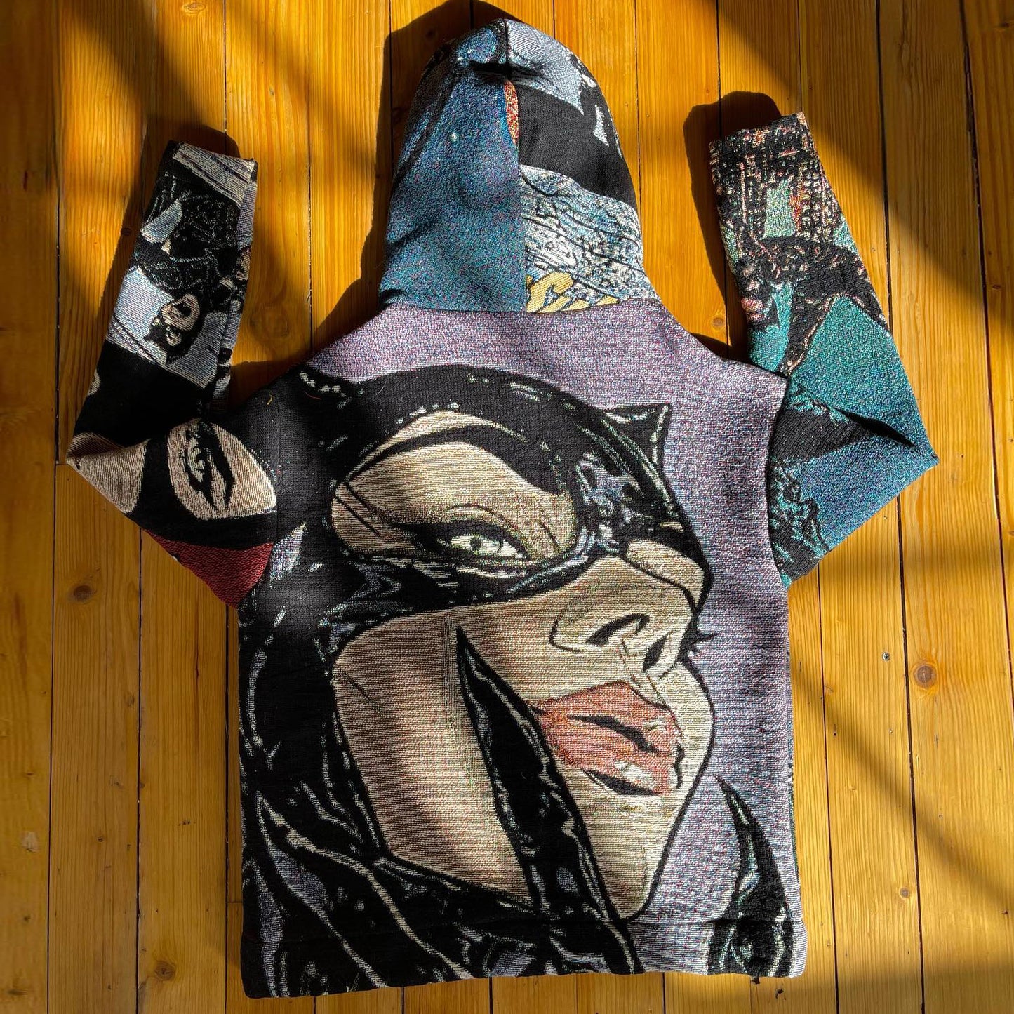 Vintage Catwoman Tapestry Hoodie
