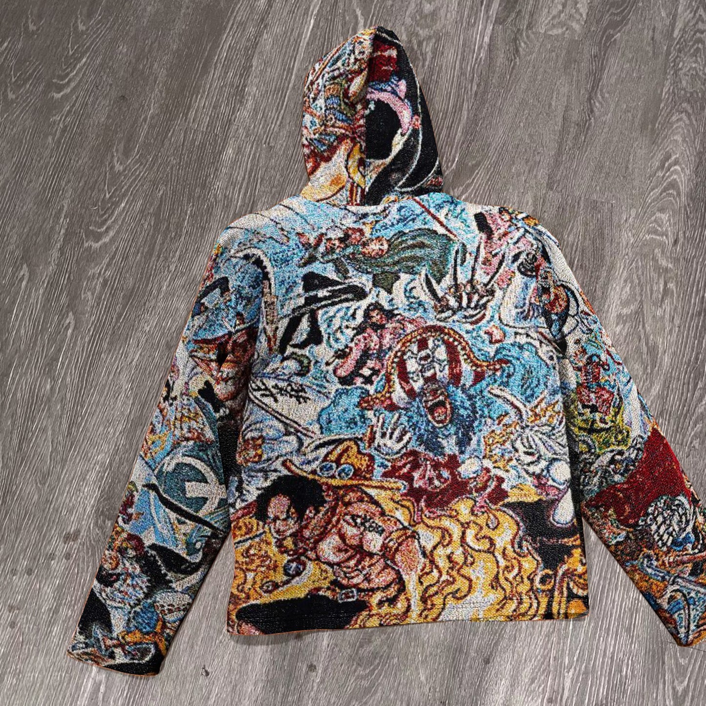 Cartoon pattern casual street tapestry hoodie