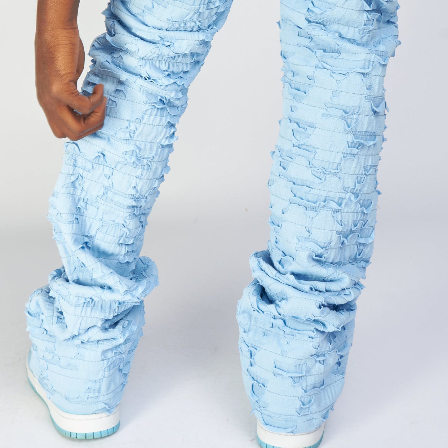Lace casual street zipper trousers