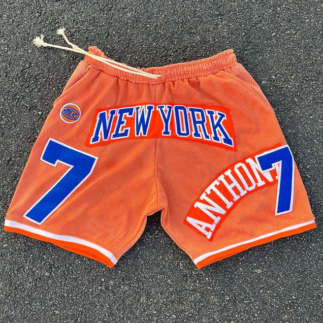 NO. 7 New York Casual Street Mesh Basketball Shorts