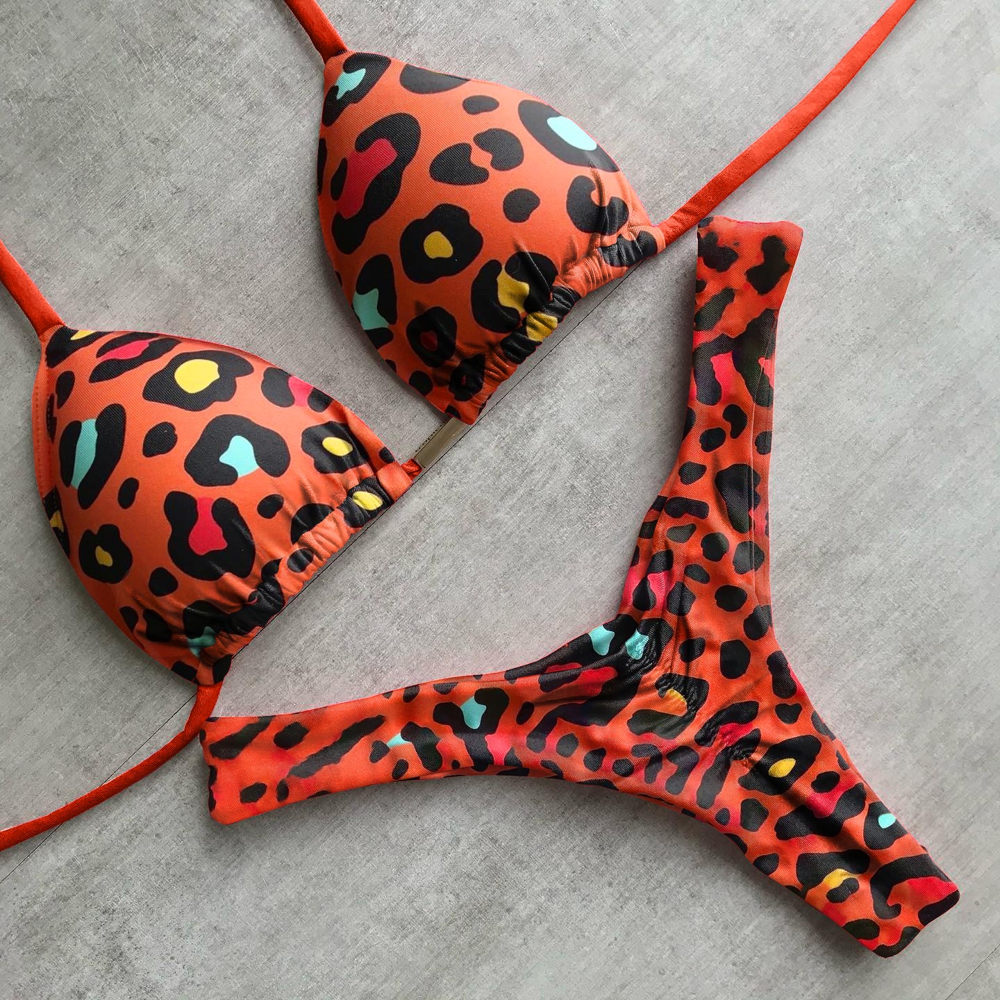 Fashion Sexy Leopard Sling Bikini Swimsuit
