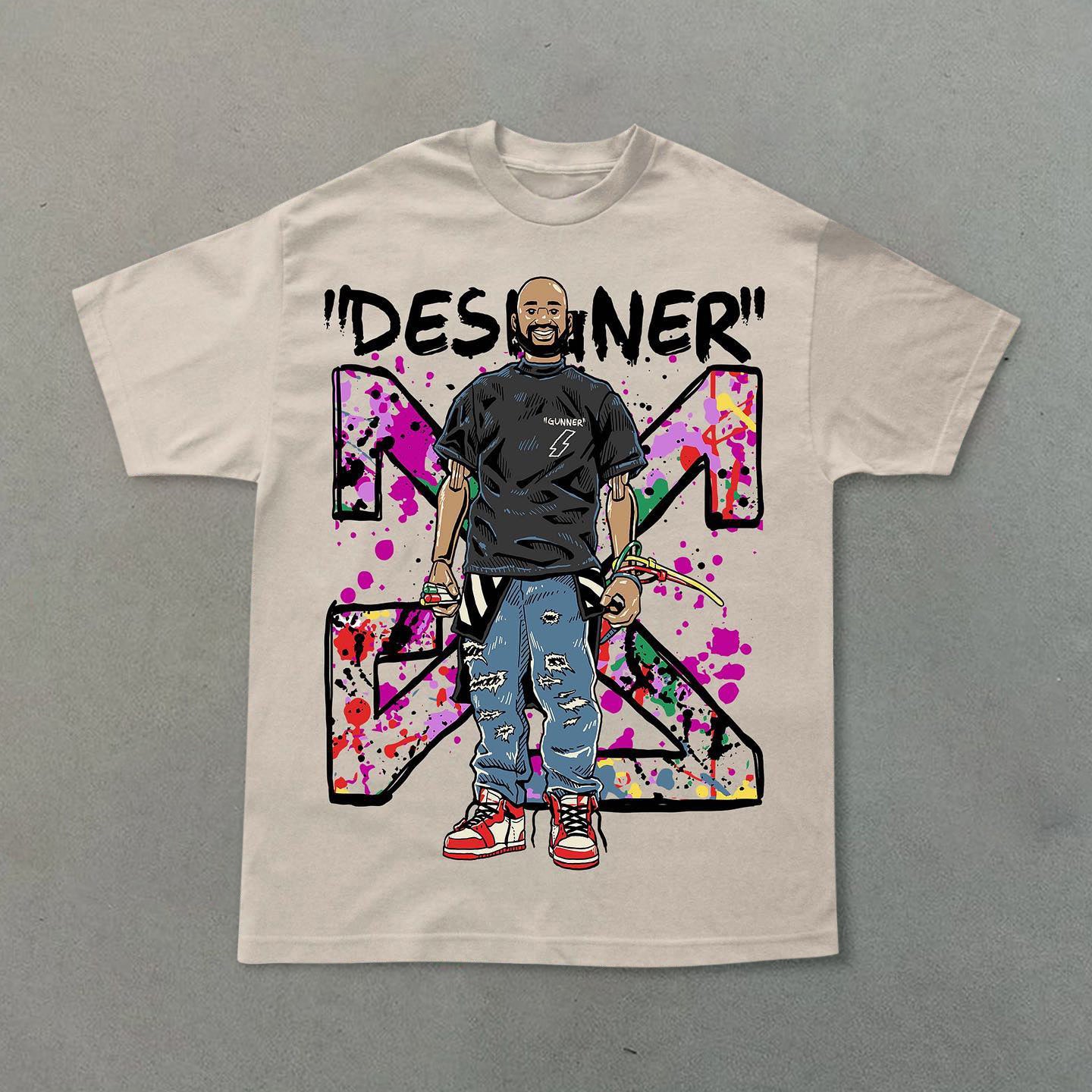 Trendy brand hip-hop street short-sleeved T-shirt