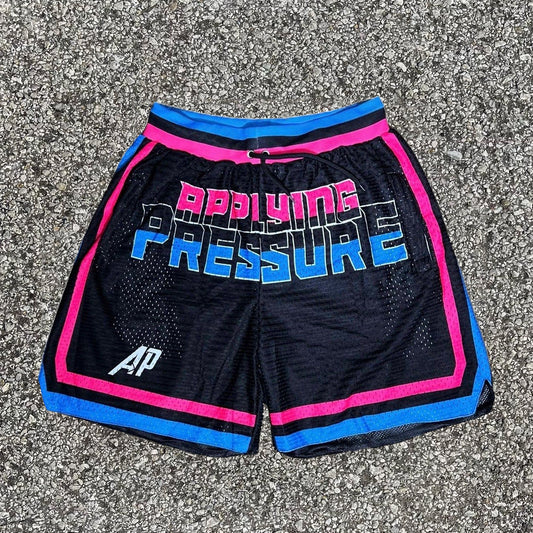 Miami Heat Print Mesh Shorts