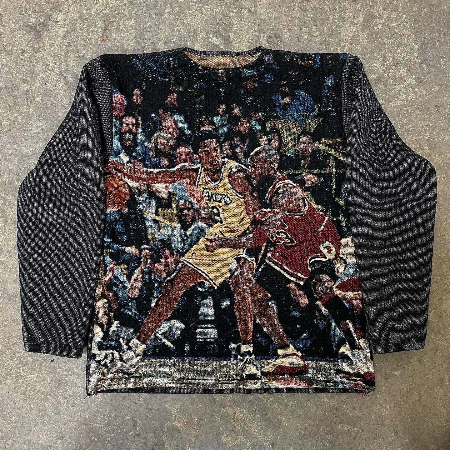 Tapestry Casual Basketball Graphic Sweatshirt