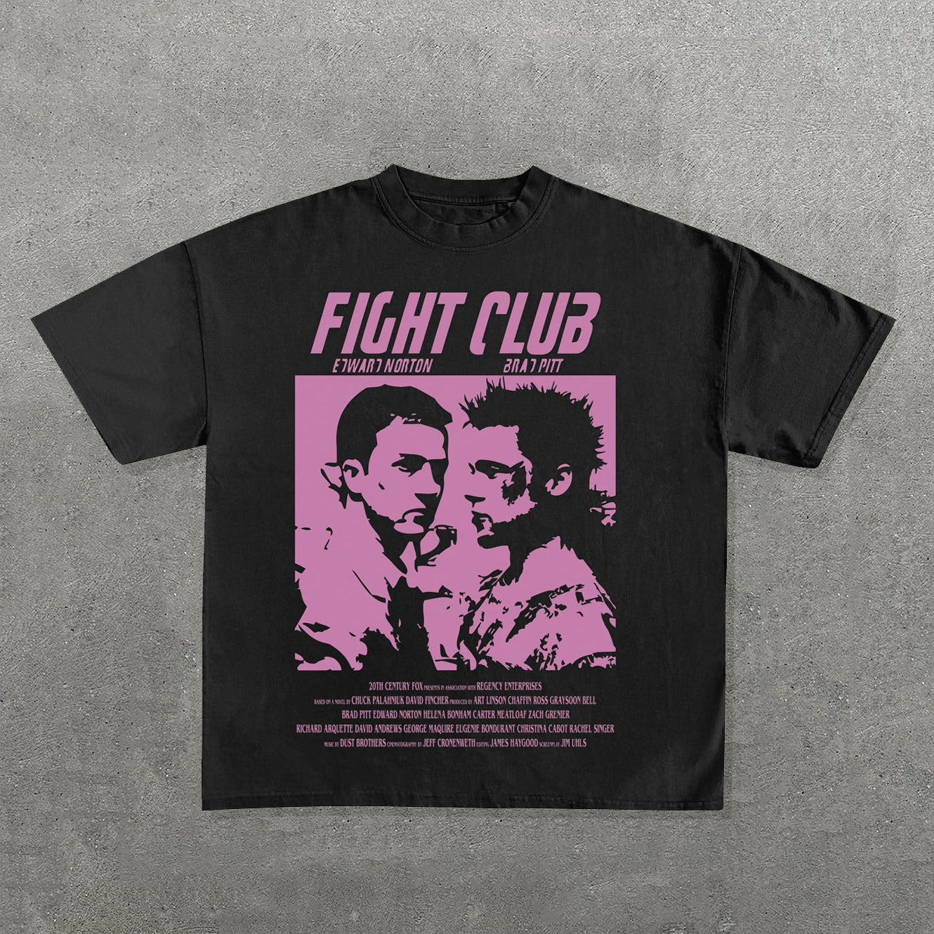 Fight Club Print Short Sleeve T-Shirt