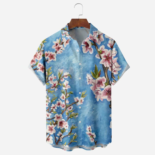Vintage Print Floral Casual Shirt