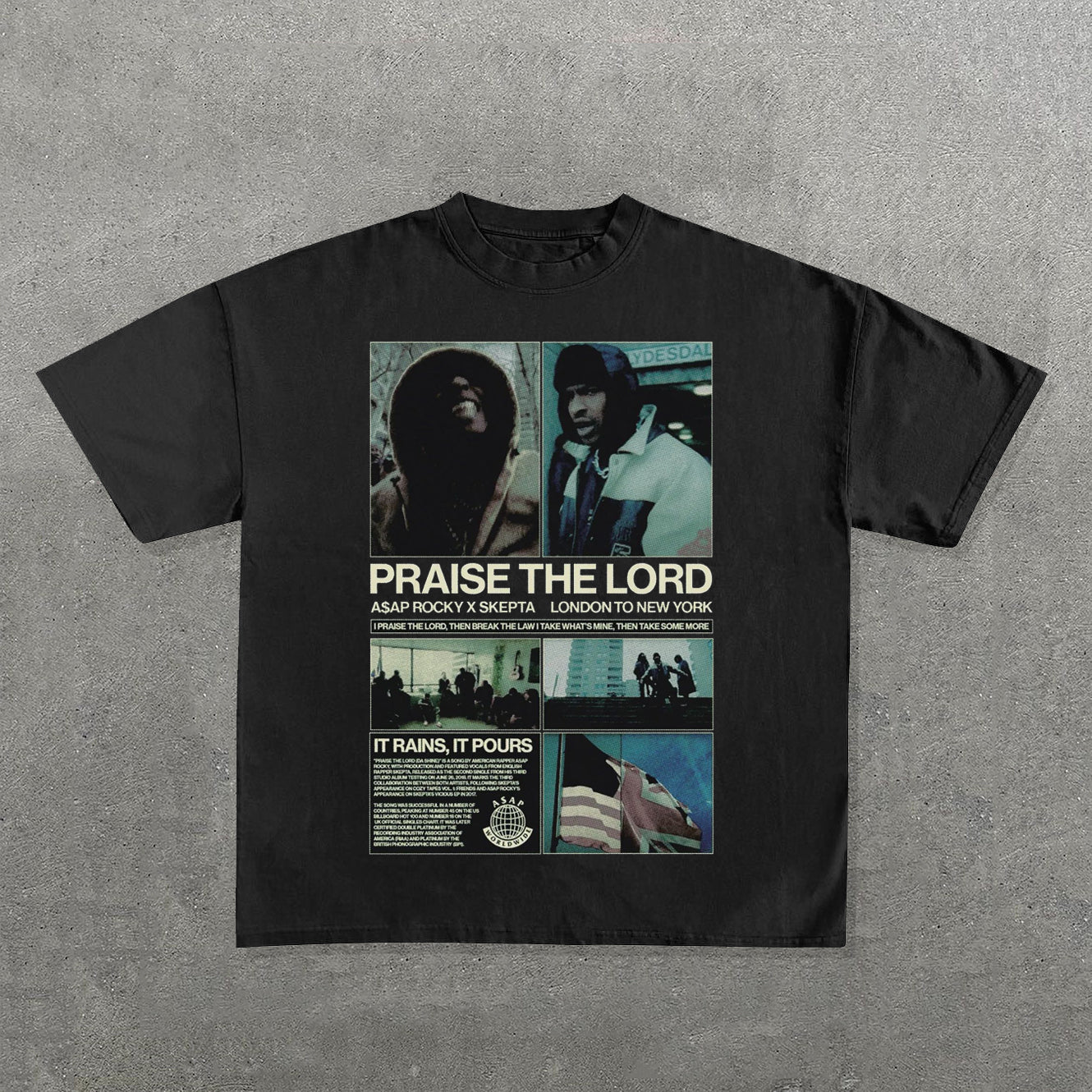 Praise The Lord Print Short Sleeve T-Shirt