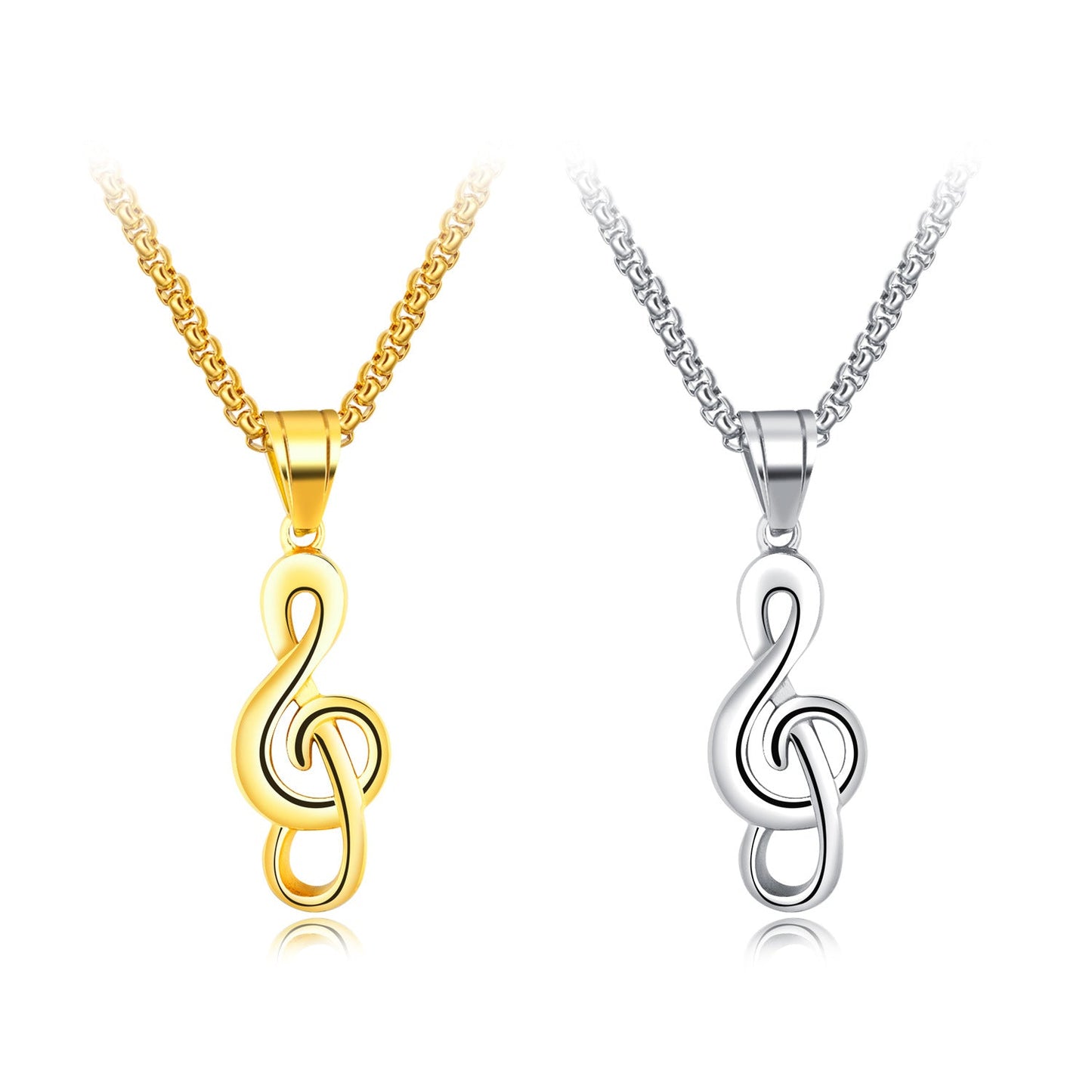 creative music notation necklace musical note pendant necklace