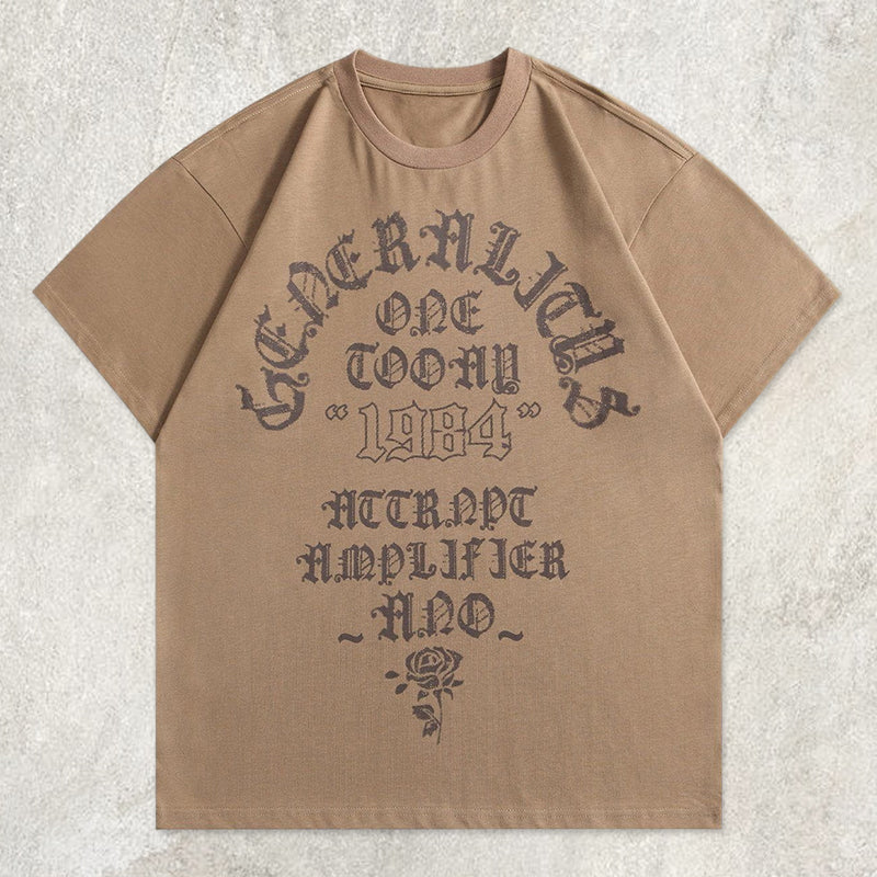 Deformation Of Letters Graphic Tee