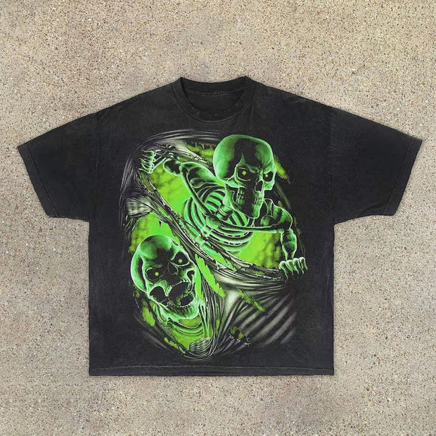 Skull casual street T-shirt