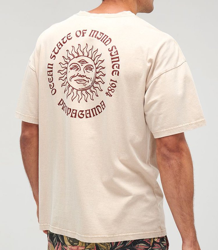 Sun Graphic Print Short Sleeve T-Shirt