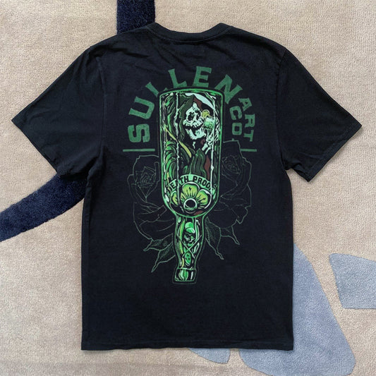 Street Skull Print Short Sleeve T-Shirt