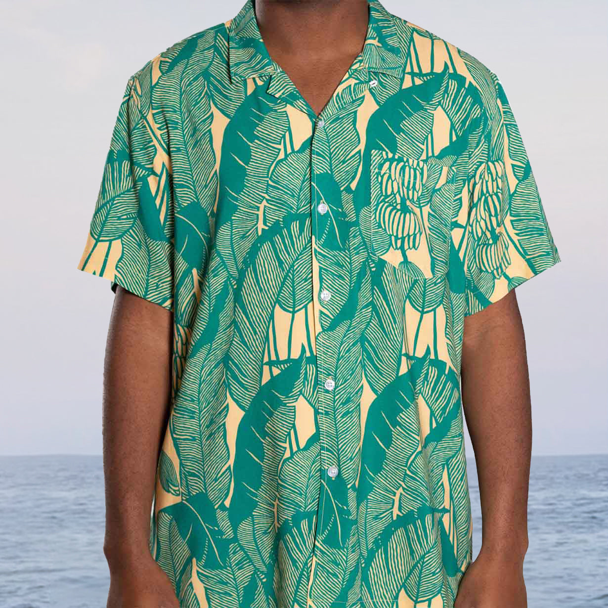 Beach Resort Style Casual Short Sleeve Shirt