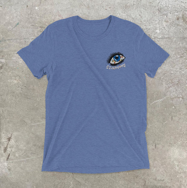 Street Style Eye Print Loose Short Sleeve T-Shirt